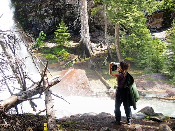 iPad photographer at Glacier NP