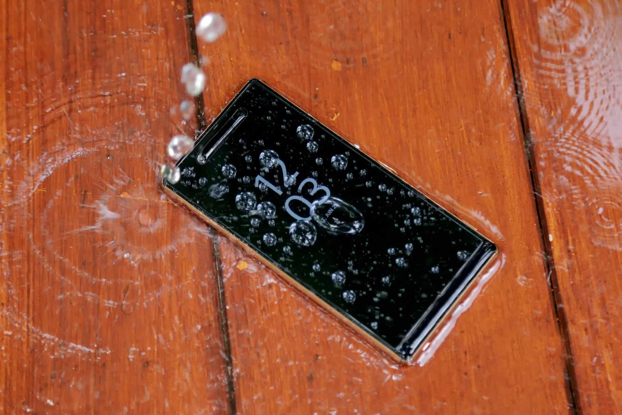 Wet phone