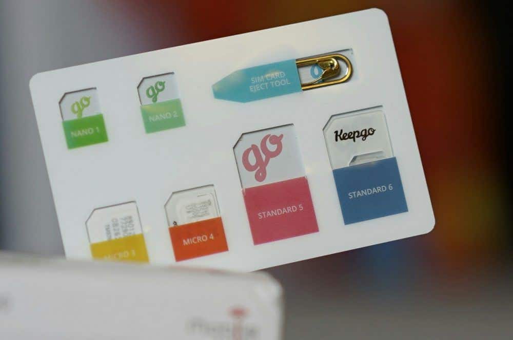 The slick KeepGo SIM card case 