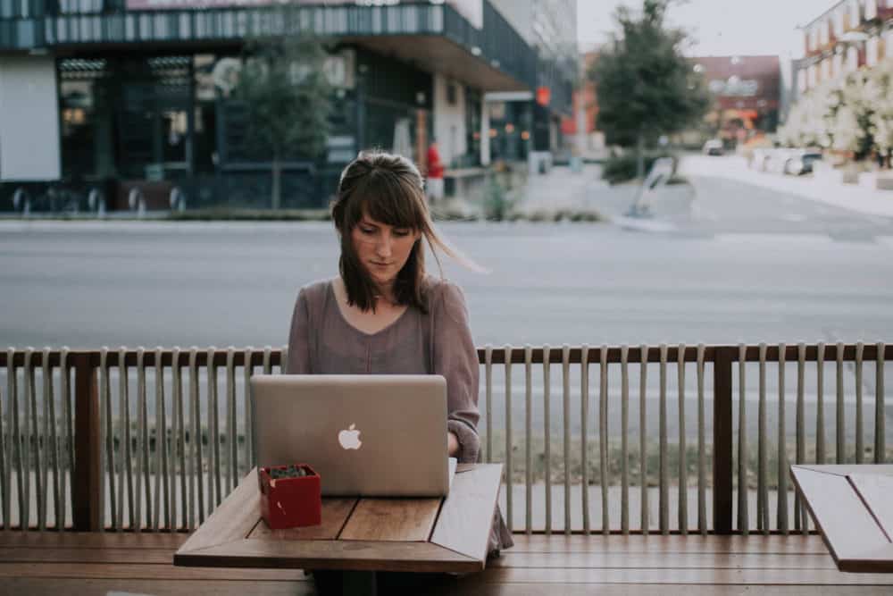 Woman on laptop