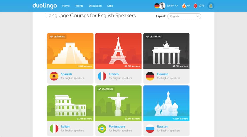 Duolingo languages
