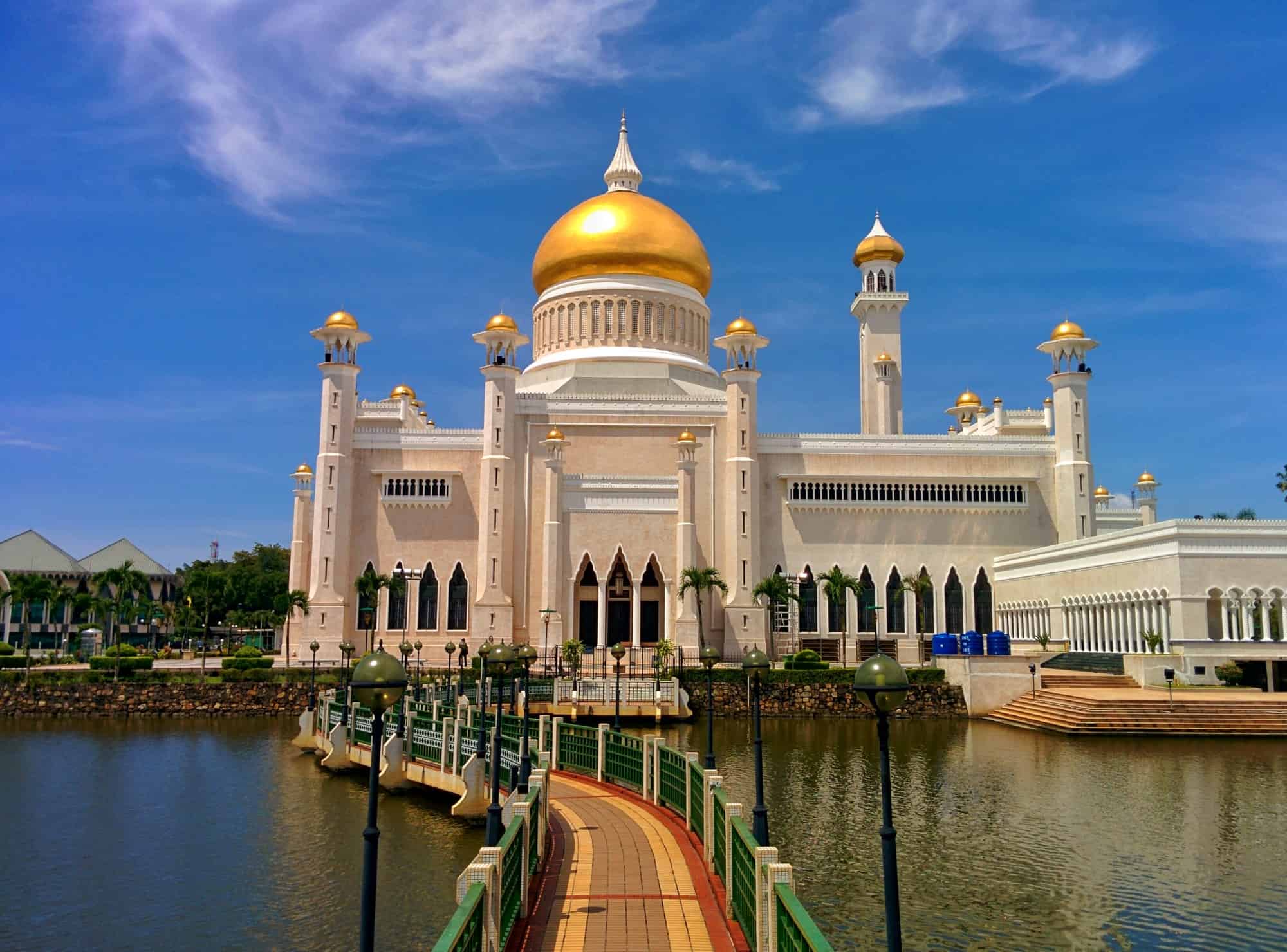 White mosque in Brunei
