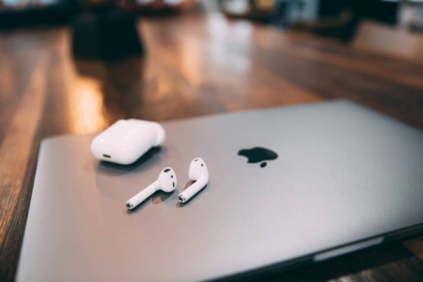 Macbook and Airpods