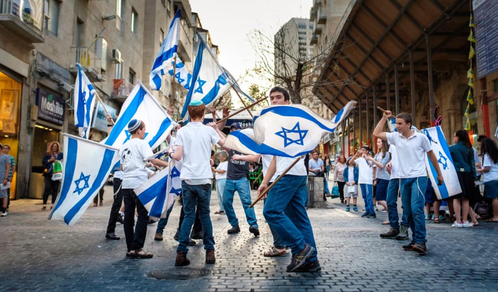 Israeli flags