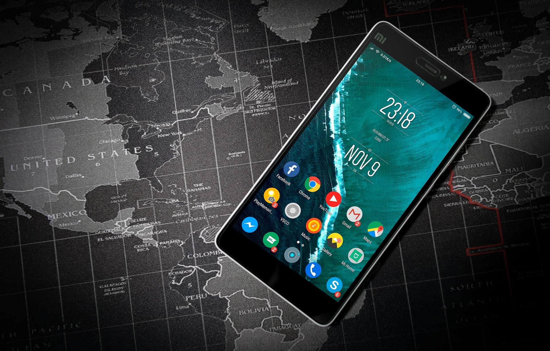 Map and Android phone