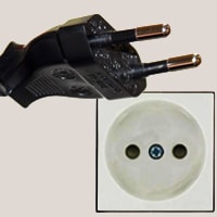 Type C plug and socket