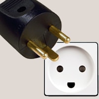 Type K plug and socket