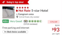 Gangnam area 5-star hotel