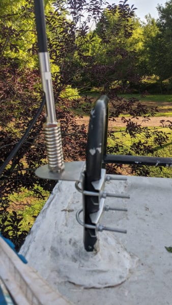 WeBoost outside antenna in place