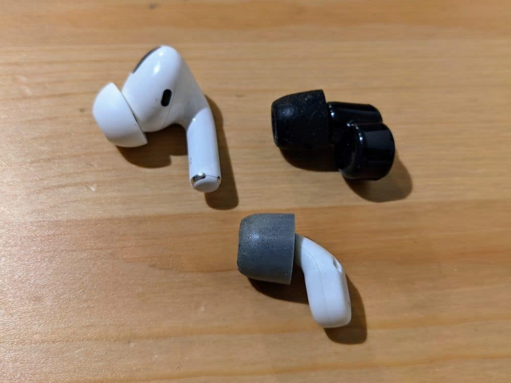 Apple Airpods Pro, QuietOn 2, QuietOn 3