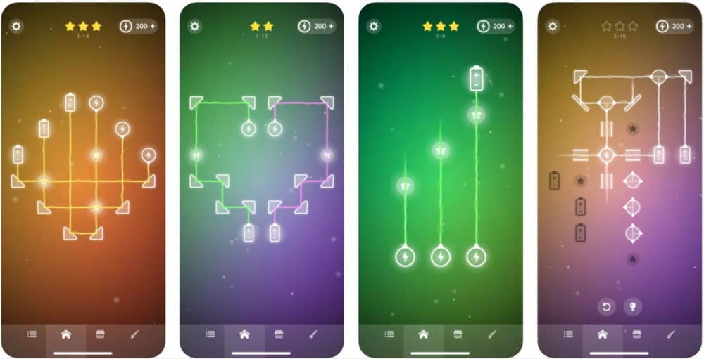 Screenshots from Laser Overload game