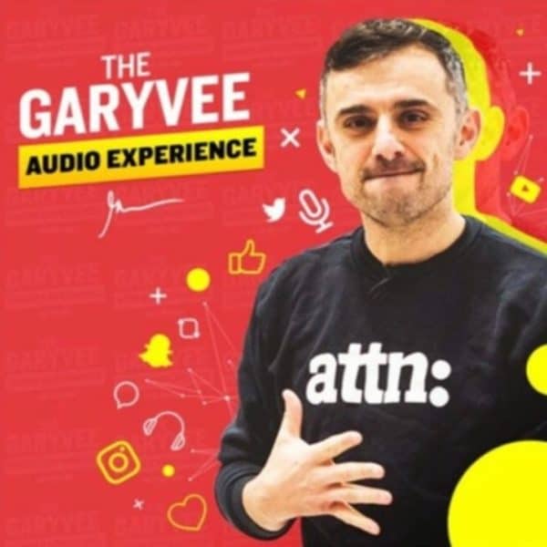 The GaryVee Audio Experience podcast artwork, with text of show name and picture of the host