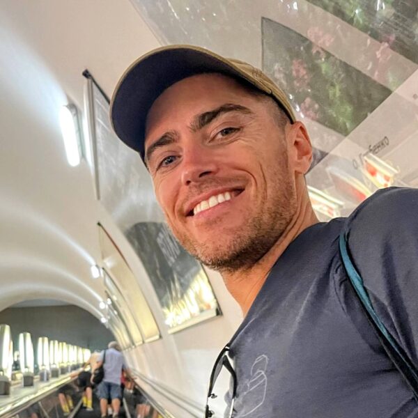 Closeup of smiling man wearing a cap